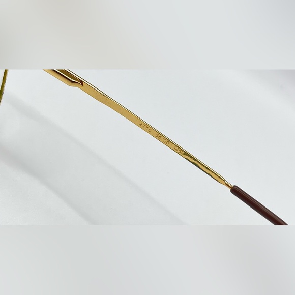 Vintage Cottet 2730 Gold Pilot Sunglasses Frames Only - Picture 7 of 8